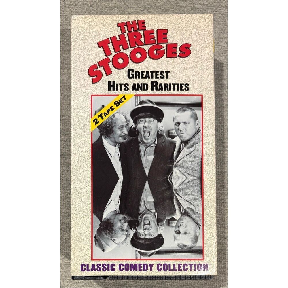 The Three Stooges Greatest Hits and Rarities VHS tape set from 1999